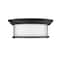 Z-Lite Sonna 3 Light Flush Mount, Matte Black & Matte Opal 2011F16-MB - alternate 5